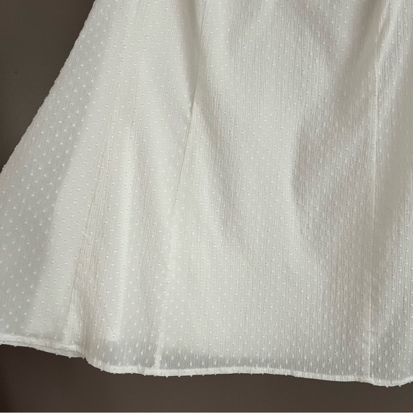 Lane Bryant Top Women's Peasant Blouse Cottagecore Bohemian Swiss Dots Ivory 16 - Picture 4 of 12